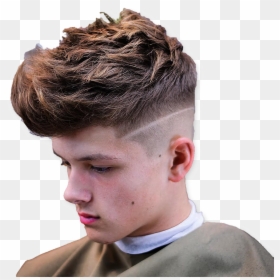 Undercut Disconnected Messy Quiff, HD Png Download - hairstyle png male