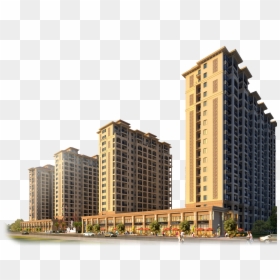 Real Building Kalwa, Apartment House High-rise Thane - Apartment Building Png Transparent, Png Download - apartment building png