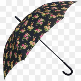 Hotsale Print Flower Stick Lady Black Coating Frame - Umbrella, HD Png Download - flower stick png