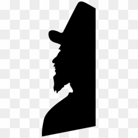 Clip Art Man In Top Hat Silhouette - Silhouette Of Man With Top Hat, HD Png Download - top shadow png
