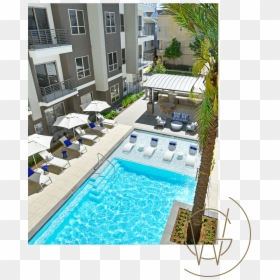 Swimming Pool, HD Png Download - apartment building png