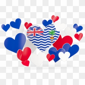 Flying Heart Stickers - Bandera De Chile De Corazon, HD Png Download - flying indian flag png