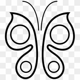 Butterfly - Line Art, HD Png Download - butterflies swarm png