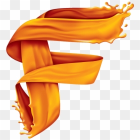 F Logo Orange Png - F Logo Design, Transparent Png - design .png