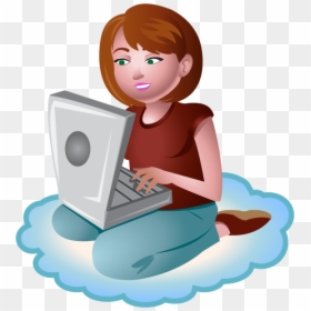 Collection Of Woman - Rainy Season Images Png, Transparent Png - woman with laptop png
