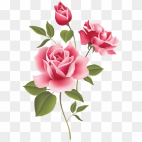 Transparent Pink Flower Border Png - Rose Flower Border Corner, Png Download - clip art border png