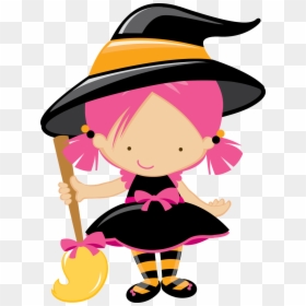Costume Clipart Halloween Monster - Cute Halloween Witch Clipart, HD Png Download - clip arts png