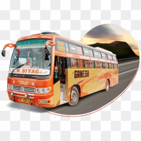 Online Bus Ticket Booking Shree Ganesh Travels - Tour Bus Service, HD Png Download - shree ganesh png