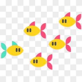 A Group Of Small Fish That Learn To Know Each Other - Circle, HD Png Download - fish group png