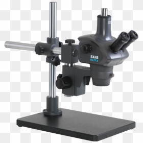 Sx45-tr Elite Trinocular Stereo Microscope On Boom - Vision Engineering Sx45, HD Png Download - microscope png images