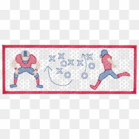 Faux Smock Football X O Quick Stitch Embroidery, HD Png Download - smock png