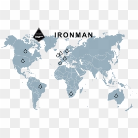 World Map, HD Png Download - iron man heart png