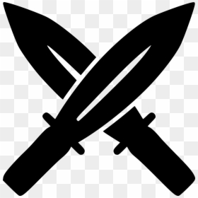 Transparent Sword Png Black - Two Swords Icon Transparent, Png Download - sword png hd