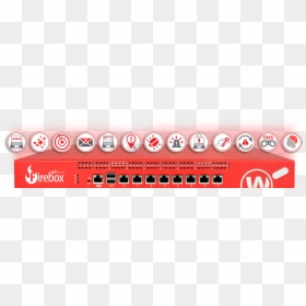 Watchguard Firebox With All Security Service Icons - Watchguard Total Security Suite, HD Png Download - subscription icon png