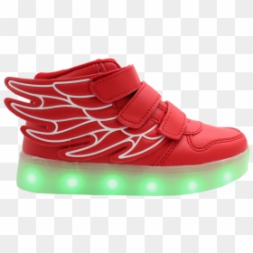 Galaxy Led Shoes Light Up Usb Charging High Top Wings - Shoe, HD Png Download - kids shoes png