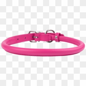 Get Pink Round Dog Collar Belt Pictures - Pink Dog Collar Png, Transparent Png - dog belt png