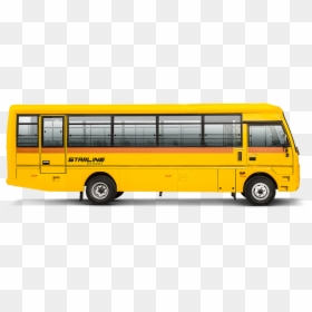 90l Cng Starline Non-ac School Bus - School Bus, HD Png Download - ac bus png