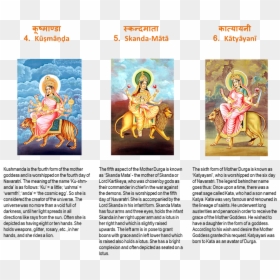 The Nine Forms Of Goddess Durga - Skanda Mata, HD Png Download - durga.png