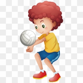Boy Playing Volleyball Png - Boy Playing Volleyball, Transparent Png - volleyball png images