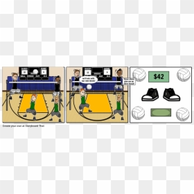 Cartoon, HD Png Download - volleyball png images