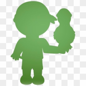 Pirate With Parrot Png, Transparent Pirate With Parrot - Toddler, Png Download - green parrot png