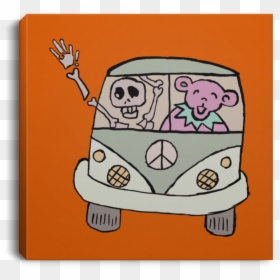 Vw Bus Touring Square Canvas, HD Png Download - ac bus png