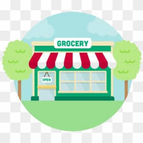 Grocery Drawing At Getdrawings - Transparent Grocery Store Clip Art, HD Png Download - shop clipart png