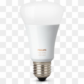 Philips Hue White And Color Ambiance A19 Single Bulb - Philips Hue White And Color Ambiance Bulb, HD Png Download - bulb image png