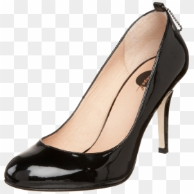 Black Women Shoe - Woman Black Shoes Png, Transparent Png - ladies sandal png