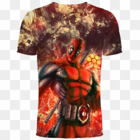 Deadpool Movie 3d T Shirt - Iphone Deadpool Wallpaper Full Hd, HD Png Download - deadpool movie png