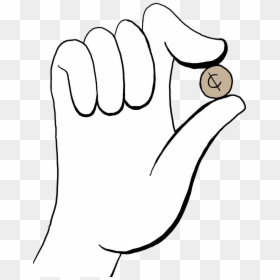 Cartoon Hand Holding Penny, HD Png Download - cartoon .png