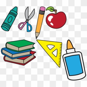 ♔ Back To School Crayon Scissors Pencil Ruler Apple - Parent Night Book Fair, HD Png Download - scissor clip art png