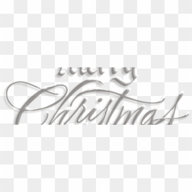 Merry Christmas Trans - Calligraphy, HD Png Download - happy christmas text png