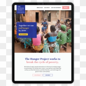Hunger Project In Africa, HD Png Download - website design images png