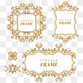 Monogram Frames Png - Vintage Png Dorado Monogram, Transparent Png - monogram frame png