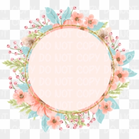 Floral Design, HD Png Download - monogram frame png