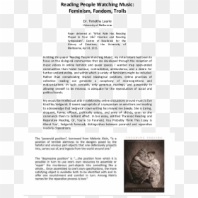 Document, HD Png Download - people watching png