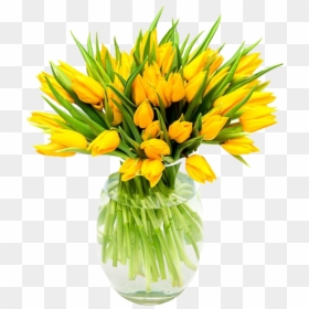 Yellow Tulips Png Background - Flowers Yellow, Transparent Png - yellow green background png