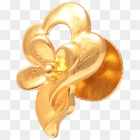 Brooch, HD Png Download - gold floral design png