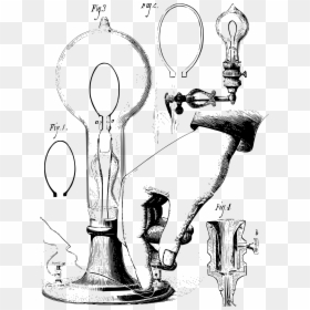 Transparent Edison Bulb Png - Thomas Edison, Png Download - bulb illustration png