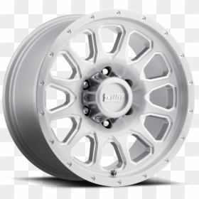 Dwt Elarco 6lug Silver Brushed Milling Bevels Wheel - Allu Corvette Rally Wheels, HD Png Download - two wheeler tyres png