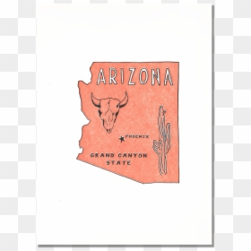 Arizona State Print - Illustration, HD Png Download - arizona state png
