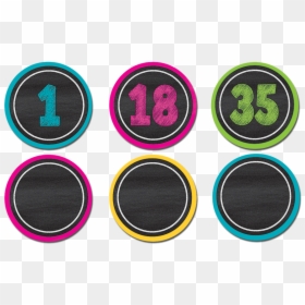 Chalkboard Brights Calendar Numbers, HD Png Download - chalk banner png