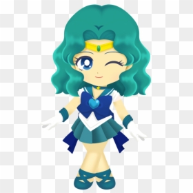 Sailor Uranus And Neptune Chibi, HD Png Download - sailor moon png