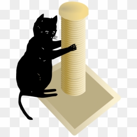 Cat Scratch Post Clipart, HD Png Download - post it png