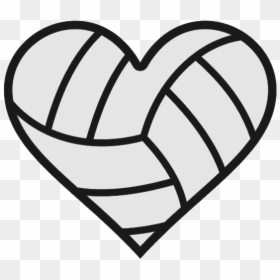 Volleyball In A Heart, HD Png Download - heart clipart png