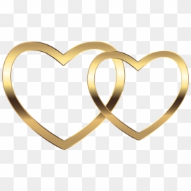 Golden Hearts No Background, HD Png Download - heart clipart png