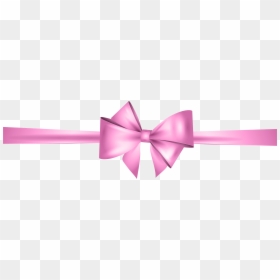 Pink Bow Png, Transparent Png - gold ribbon png