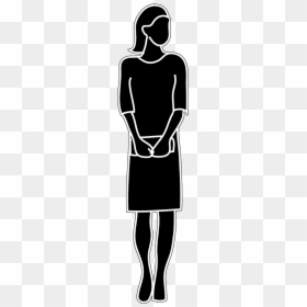 Umriss Frau, HD Png Download - woman silhouette png