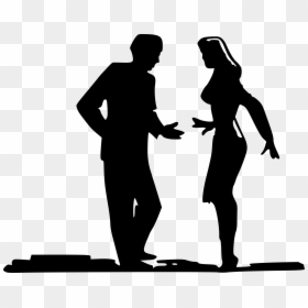 Man And Woman Vector, HD Png Download - woman silhouette png